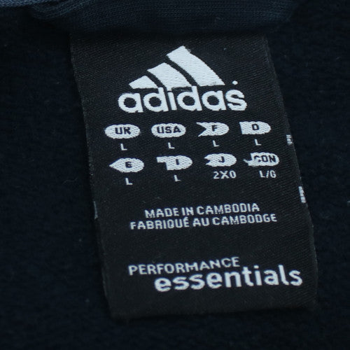 Adidas Mens Black Full Zip Hoodie L Performance Essentials