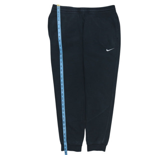 Nike Men's Black Jogger Trousers L Regular Fit Fleece Sweatpants