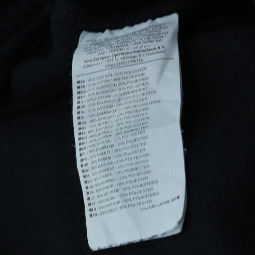 Nike Men's Black Jogger Trousers L Regular Fit Fleece Sweatpants