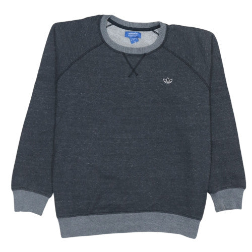 Adidas Originals Women Grey Crew Neck Sweatshirt Size L