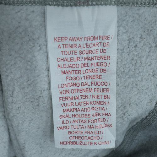 Nike Boys Grey XL Pullover Hoodie with Logo Print and Kangaroo Pocket