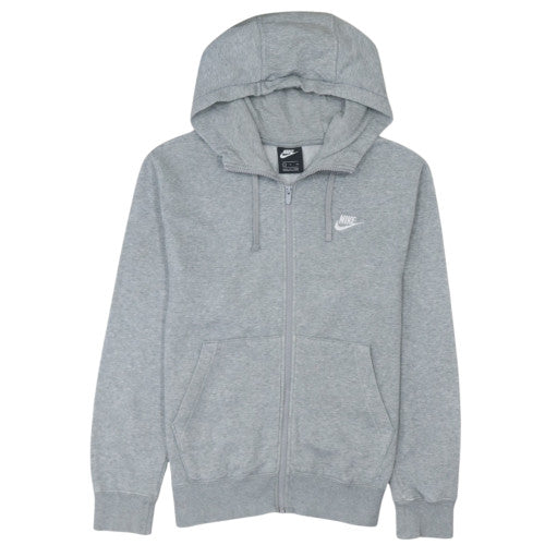 Nike Men's Grey Full Zip Hoodie Size S Regular Fit Fleece