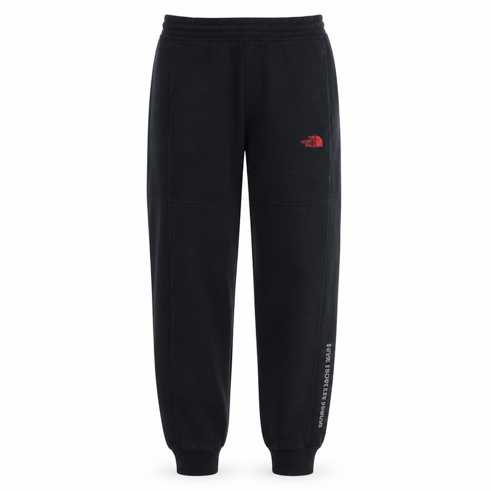 Front view of The North Face Men's Black M Jogger Sweatpants Cotton Blend