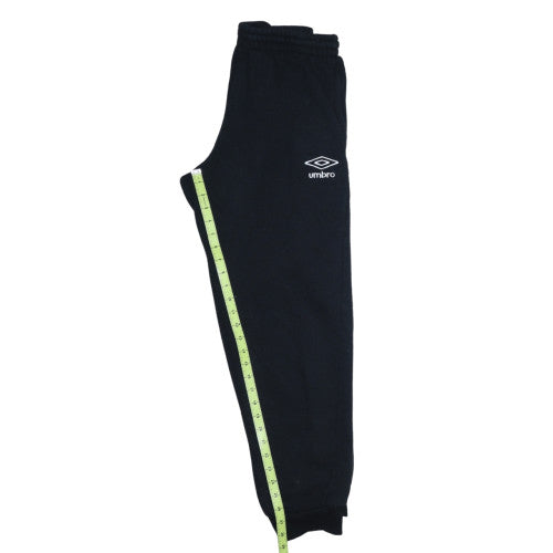 Umbro Mens Black Sweatpants L Regular Fit Fleece Casual Trousers