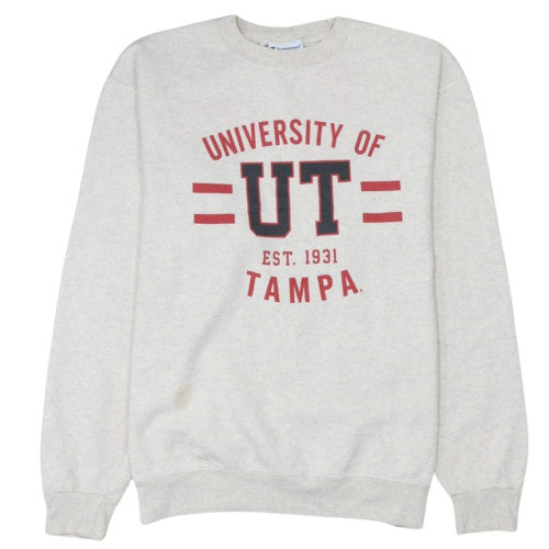 Champion Women's Beige University of Tampa Pullover Sweatshirt L