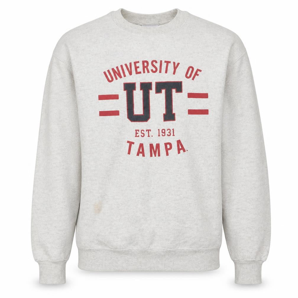 Champion Women's Beige University of Tampa Pullover Sweatshirt L