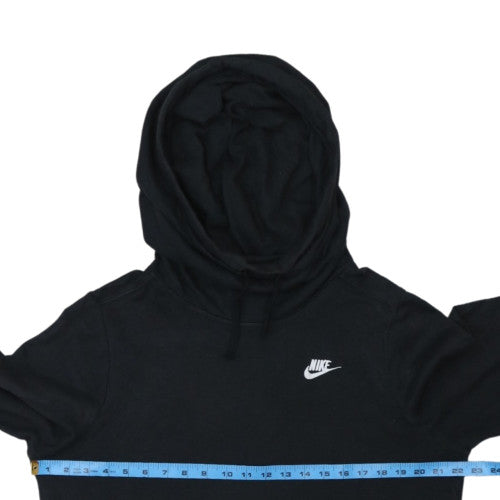 Nike Men's Black Pullover Hoodie M Fleece Logo Sweatshirt