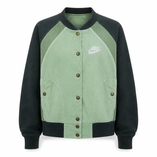 Nike Women's Green Bomber Jacket Size S Casual Sports Style