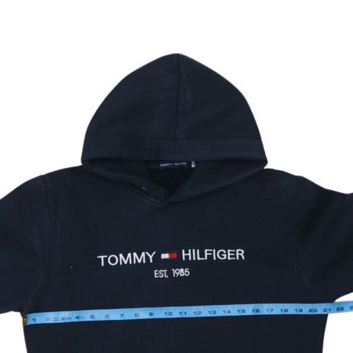Tommy Hilfiger Men's Blue XL Pullover Hoodie Embroidered Logo