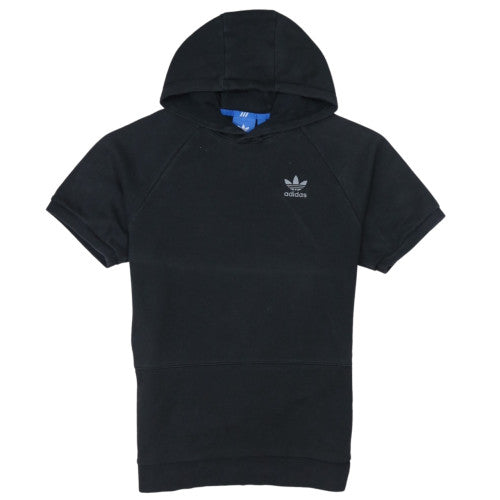 Adidas Men's Black Short Sleeve Pullover Hoodie Size S