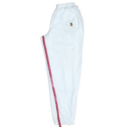 Nike Men's White Track Pants L Lightweight Woven Sports Trousers