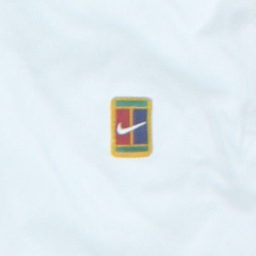 Nike Men's White Track Pants L Lightweight Woven Sports Trousers