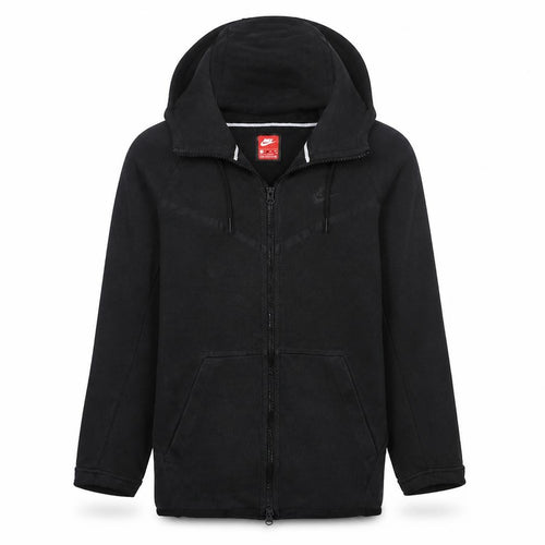 Nike Men's Black XS Full Zip Hoodie with Logo