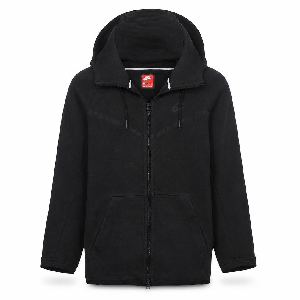Nike Men's Black XS Full Zip Hoodie with Logo