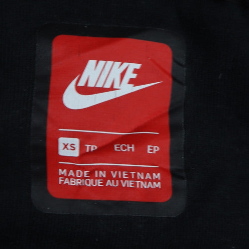 Nike Men's Black XS Full Zip Hoodie with Logo