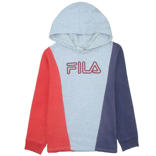 FILA Men's Multicoloured Pullover Hoodie L Graphic Fleece Sweatshirt