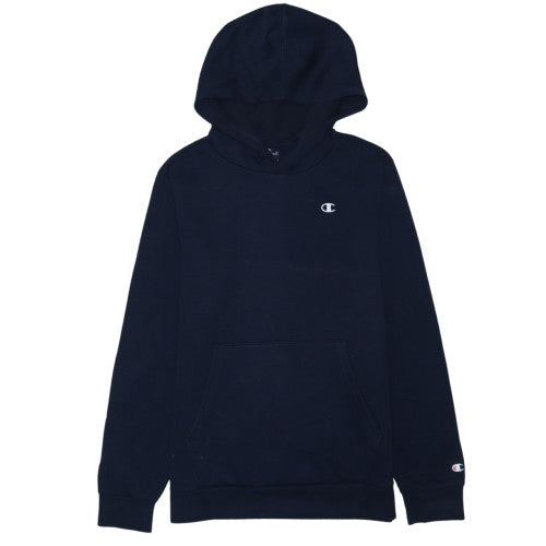 Champion Boys Navy Pullover Hoodie XL 13-14 Years Cotton Blend Logo