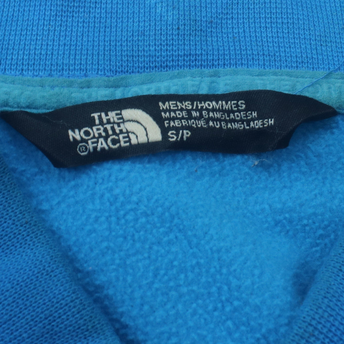 The North Face Men's Blue Full Zip Fleece Sweatshirt Size S