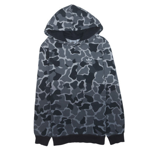Adidas Men's Grey Camo Pullover Hoodie Sweatshirt Size S Classic Fit