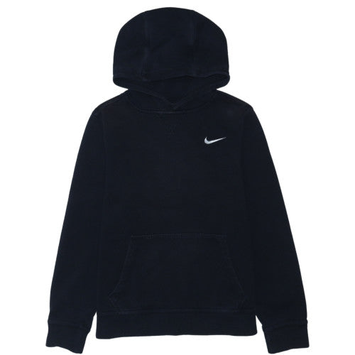 Nike Boys Black Pullover Hoodie 12-13 Years Fleece Lined Sportswear