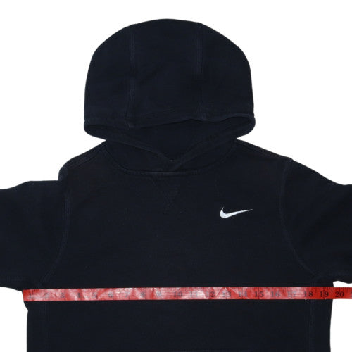 Nike Boys Black Pullover Hoodie 12-13 Years Fleece Lined Sportswear