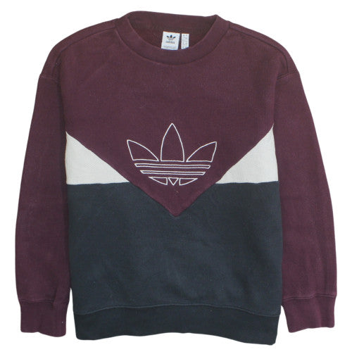 Adidas Men's Multicoloured Crew Neck Pullover Sweatshirt L