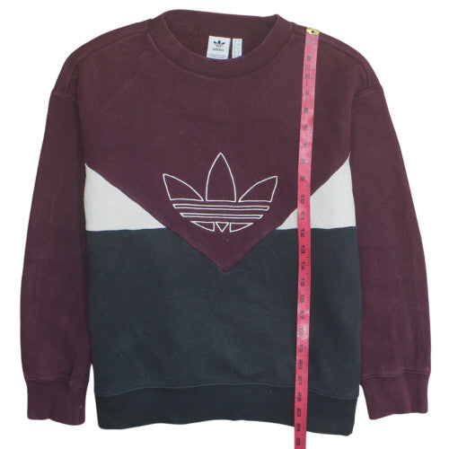 Adidas Men's Multicoloured Crew Neck Pullover Sweatshirt L