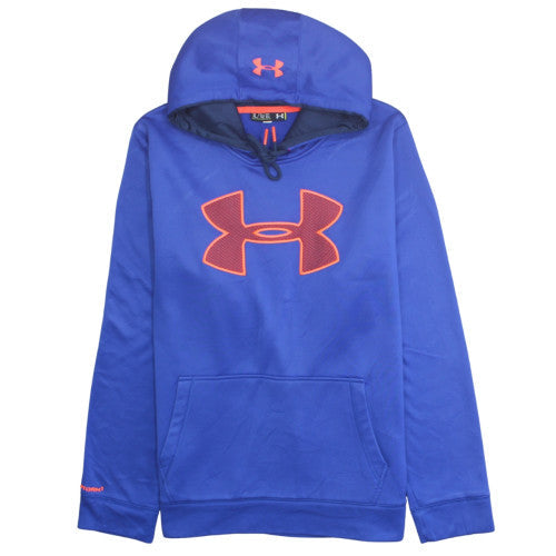 Under Armour Men's Blue XL Pullover Hoodie with Logo Graphic
