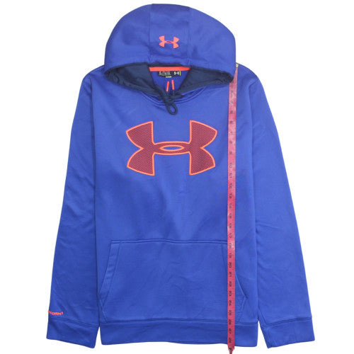 Under Armour Men's Blue XL Pullover Hoodie with Logo Graphic
