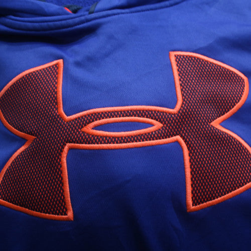Under Armour Men's Blue XL Pullover Hoodie with Logo Graphic