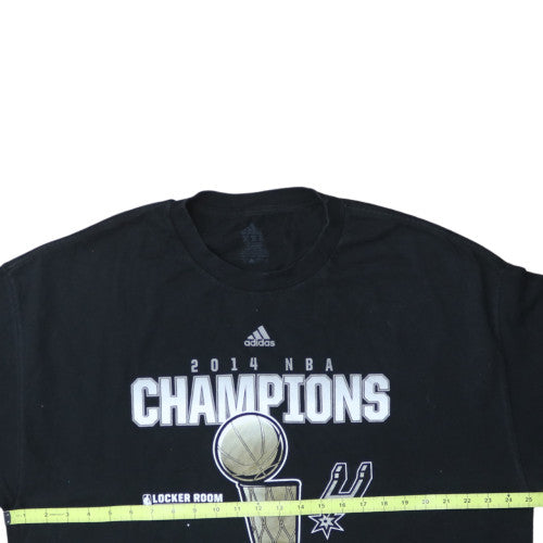 Adidas Men's Black 2XL NBA Champions Spurs Graphic T-Shirt