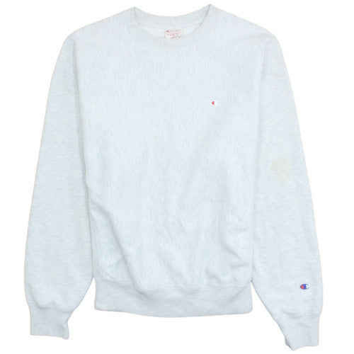 Champion Men's Grey Crew Neck Pullover Sweatshirt M Regular Fit