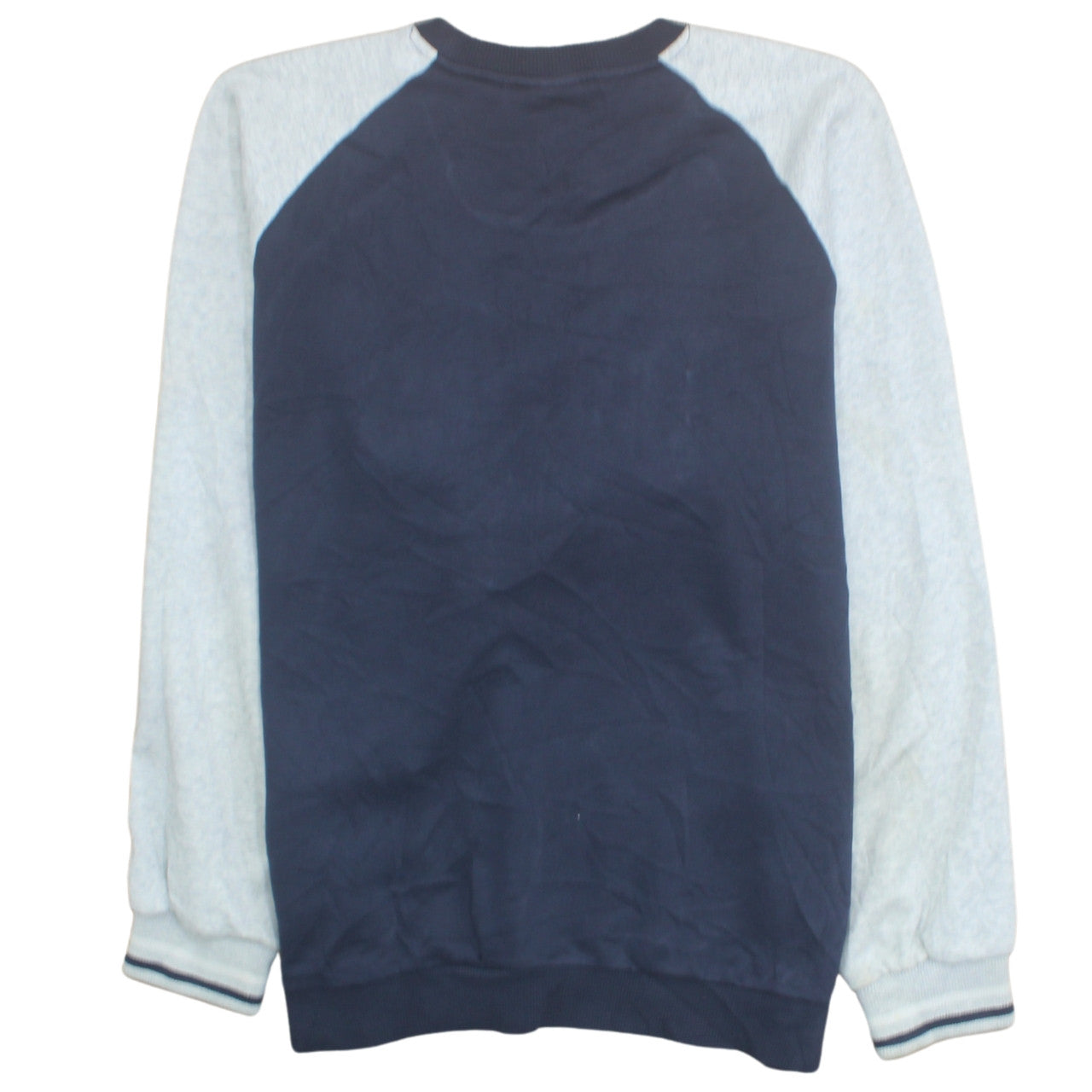 Adidas Men's Blue Grey Pullover Sweatshirt M Retro Graphic Logo Jumper