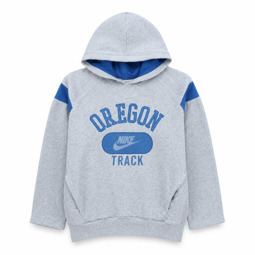 Nike Men's Grey Oregon Track Pullover Hoodie M Sports Fleece