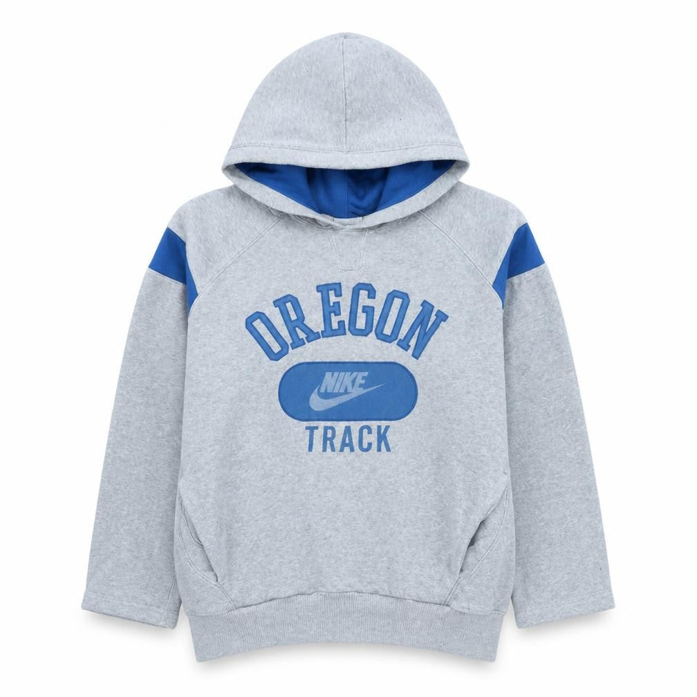 Nike Men's Grey Oregon Track Pullover Hoodie M Sports Fleece