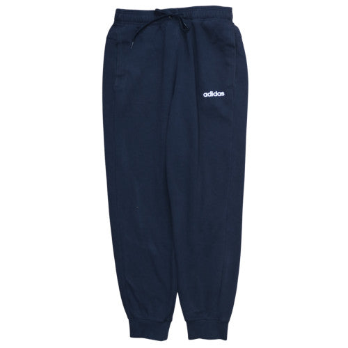 adidas Men's Blue Fleece Jogger Trousers Size M Elastic Waist