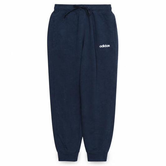 adidas Men's Blue Fleece Jogger Trousers Size M Elastic Waist