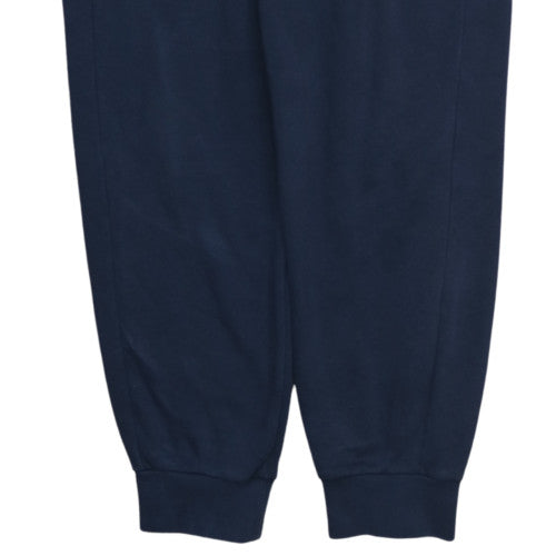adidas Men's Blue Fleece Jogger Trousers Size M Elastic Waist