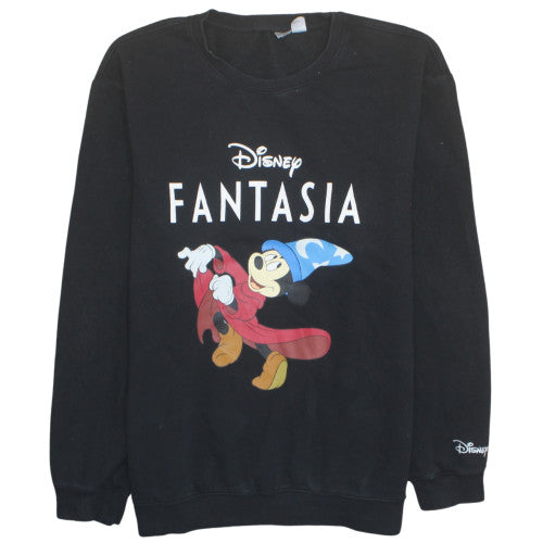Disney Fantasia Mickey Mouse Black XL Unisex Pullover Sweatshirt