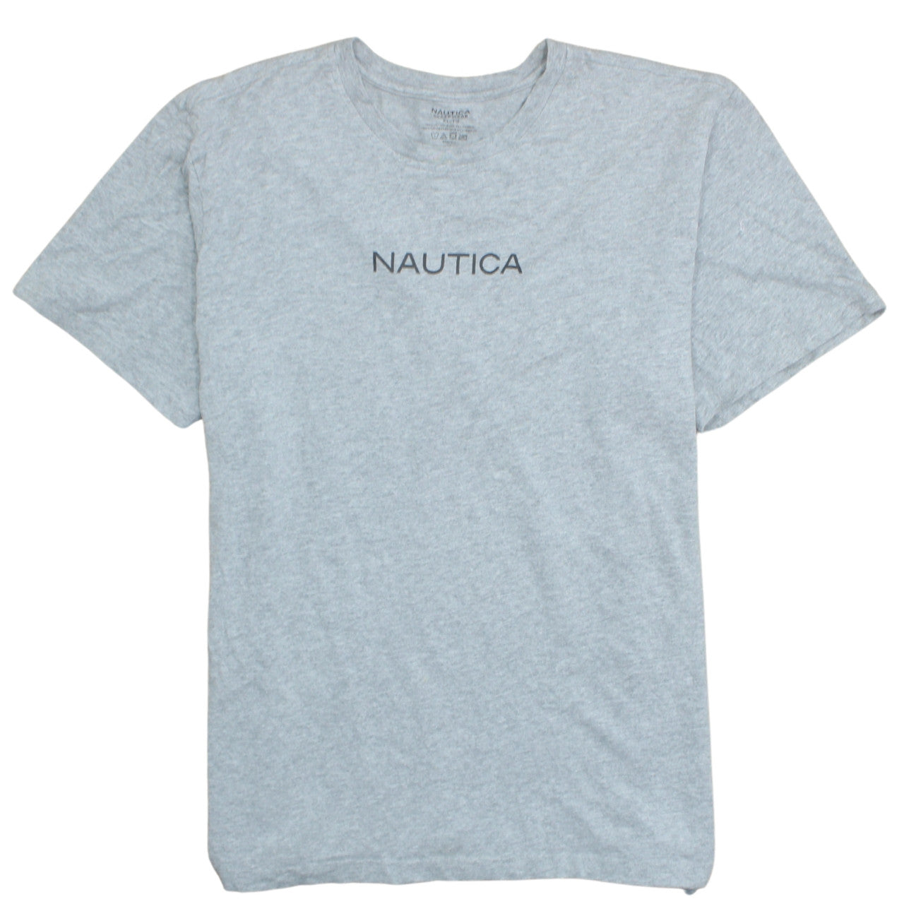Nautica Men's Grey XL Cotton Crew Neck Short Sleeve T-Shirt