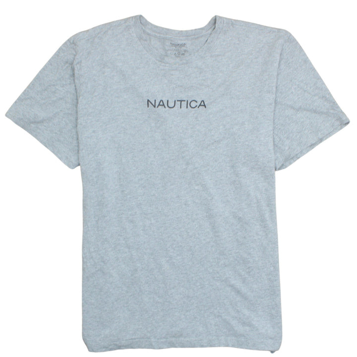 Nautica Men's Grey XL Cotton Crew Neck Short Sleeve T-Shirt