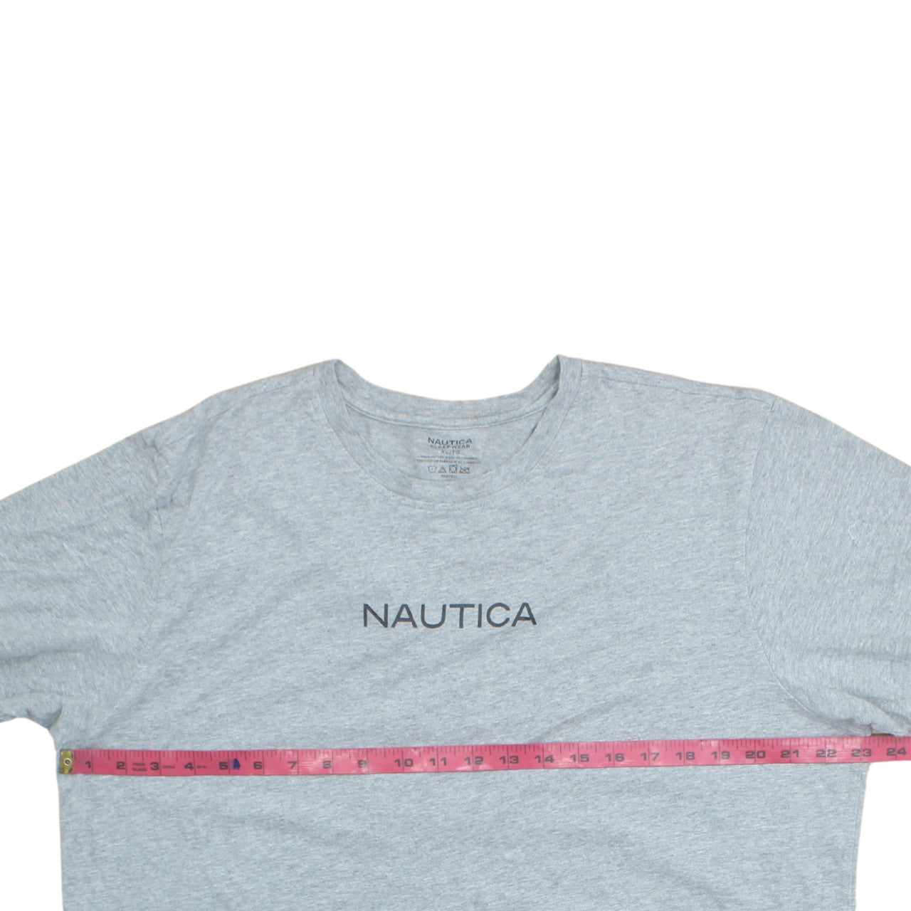 Nautica Men's Grey XL Cotton Crew Neck Short Sleeve T-Shirt