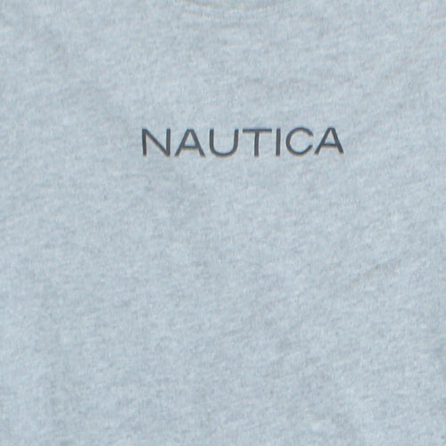 Nautica Men's Grey XL Cotton Crew Neck Short Sleeve T-Shirt