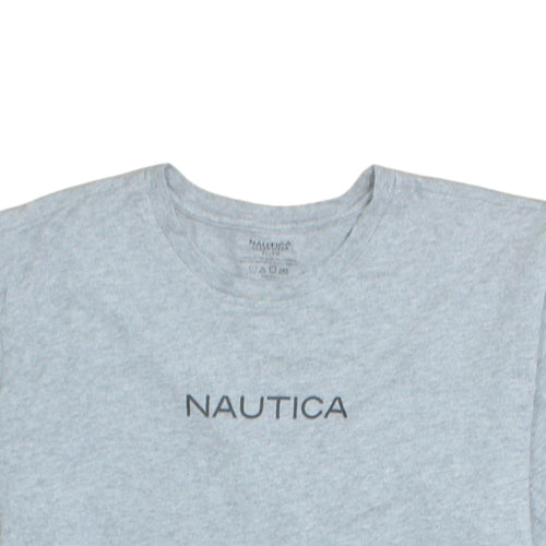 Nautica Men's Grey XL Cotton Crew Neck Short Sleeve T-Shirt