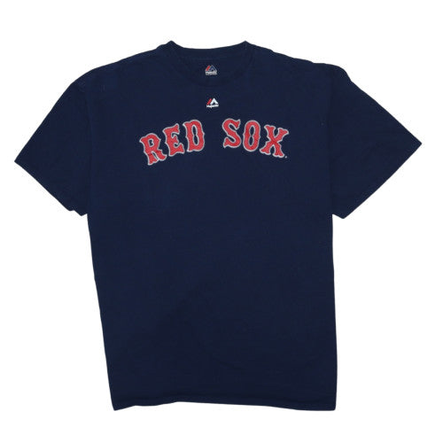 Majestic Men's Blue Boston Red Sox 2XL Short Sleeve T-Shirt