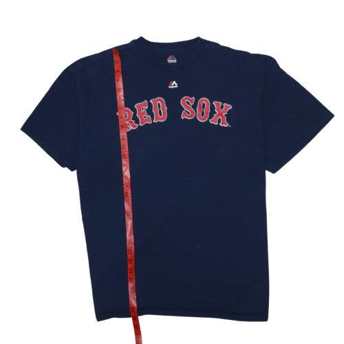 Majestic Men's Blue Boston Red Sox 2XL Short Sleeve T-Shirt