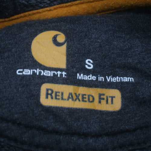 Carhartt Men's Black Relaxed Fit Logo Pullover Sweatshirt Size S