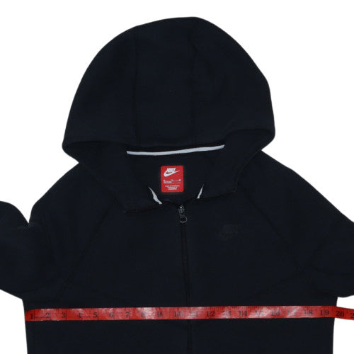 Nike Boys Black Full Zip Hoodie XL 158-170cm Hooded Sweatshirt