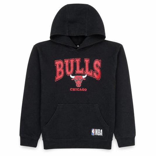 NBA Youth Boys Black Chicago Bulls Pullover Hoodie Size 14