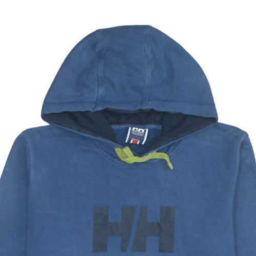 Helly Hansen Men's Blue XL Pullover Hoodie with Logo and Pockets